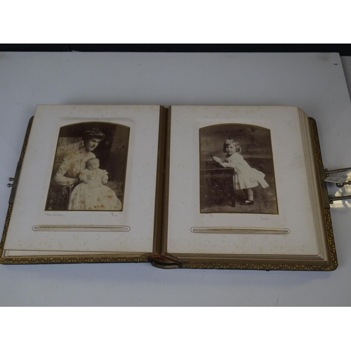 549 - Two Victorian photo albums, to include military