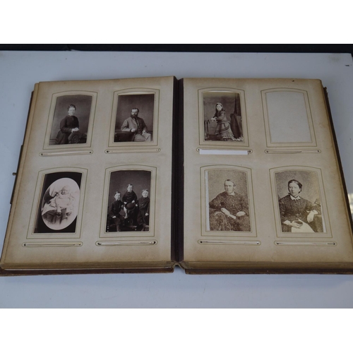 549 - Two Victorian photo albums, to include military