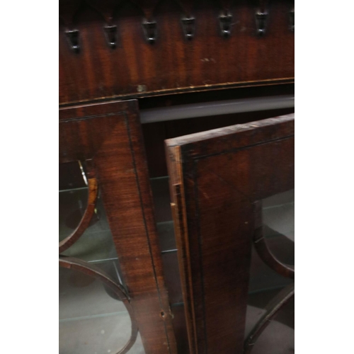 684 - Mahogany cabinet with two astragel glazed doors, 130cms long x 91cms high.
Part of an extensive coll... 