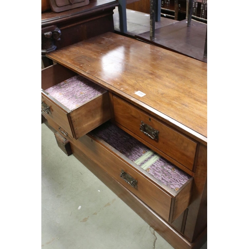 698 - Early 20th century Mahogany Chest of Two Short over Two Long Drawers, raised on a plinth base, 106cm... 