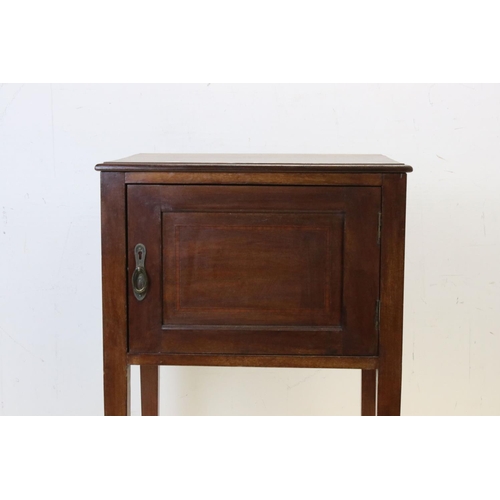 727 - Late 19th / Early 20th century Mahogany Pot Cupboard with single door, 54cms wide x 79cms high