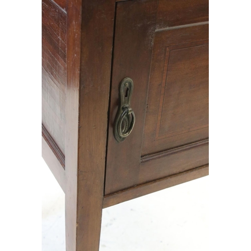 727 - Late 19th / Early 20th century Mahogany Pot Cupboard with single door, 54cms wide x 79cms high