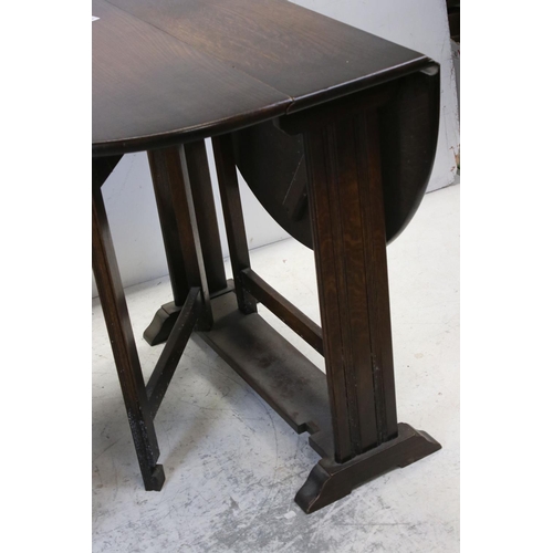 774 - Oak Gate-leg Table and an Oak Coffer, 85cms long