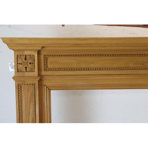 777 - Pine Fire Surround, 142cms wide x 125cms high