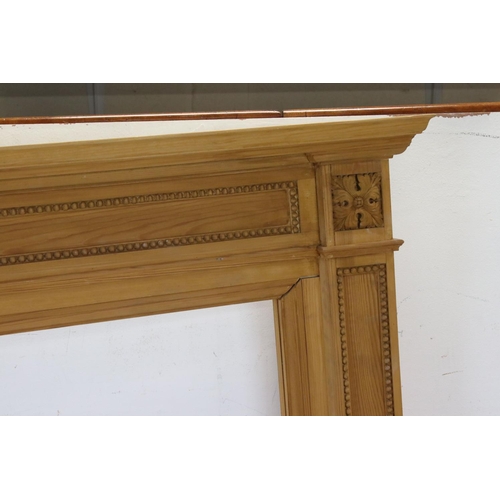 777 - Pine Fire Surround, 142cms wide x 125cms high