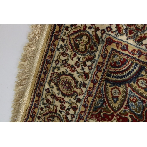 661 - Silk Cream Ground Rug, 170cms x 116cms