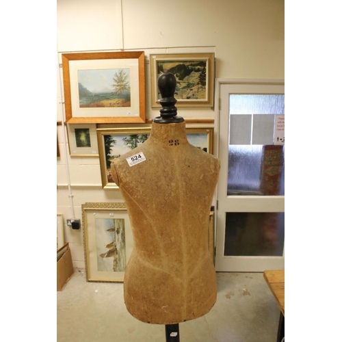 524 - A antique Victorian chlid's mannequin, approx 125cm in height.