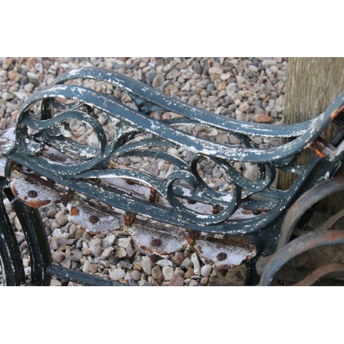 625 - Three sets of wrought iron garden bench ends