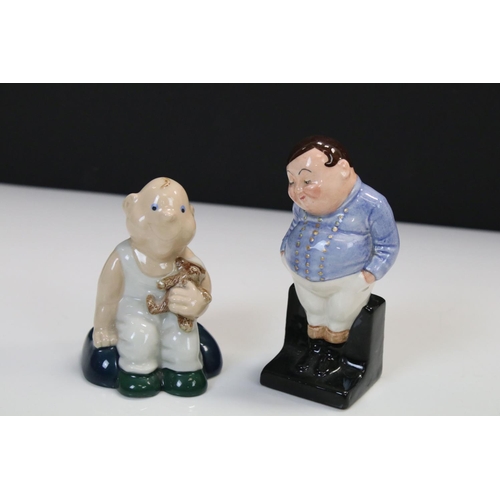 176a - A Wade Membership 1997/98 figure of child with teddy bear and Doulton figure Fat Boy.