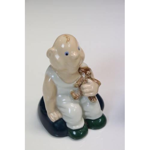 176a - A Wade Membership 1997/98 figure of child with teddy bear and Doulton figure Fat Boy.