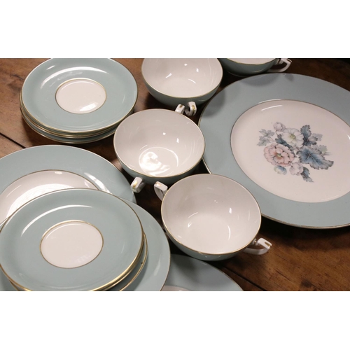 566 - A contemporary Royal Worcester Cynthia part dinner service.