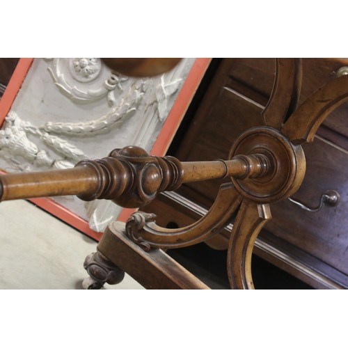 656 - Mid 19th century Architects / Writing Mahogany Desk, the top with central leather inset panel rising... 