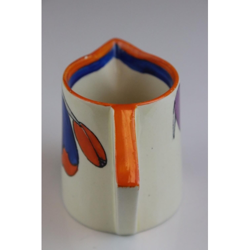 13 - Clarice Cliff Bizarre Milk Jug, 6.5cms high