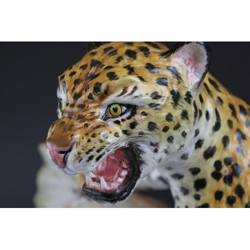 18 - Renaissance Design Studio Limited Edition Ceramic Figure of a Jaguar, model H.W.4, designed by Howar... 