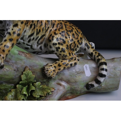 18 - Renaissance Design Studio Limited Edition Ceramic Figure of a Jaguar, model H.W.4, designed by Howar... 