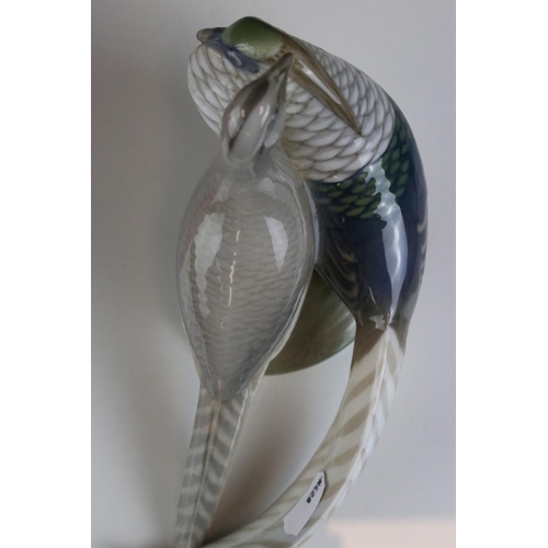 2 - Royal Copenhagen Amherst Pheasant Group, model number 862, 15cms high