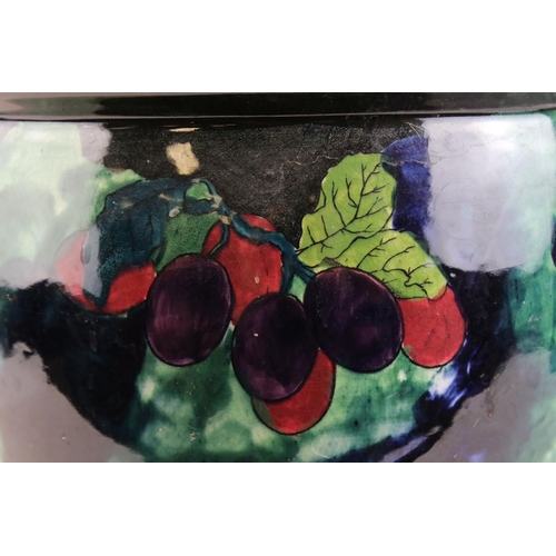 22 - Early 20th century Hancock & Sons Titian Ware Jardinière, with hand painted fruit decoration by F X ... 