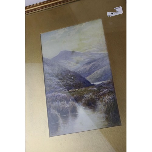 63 - A quantity of watercolours and prints to include landscapes.