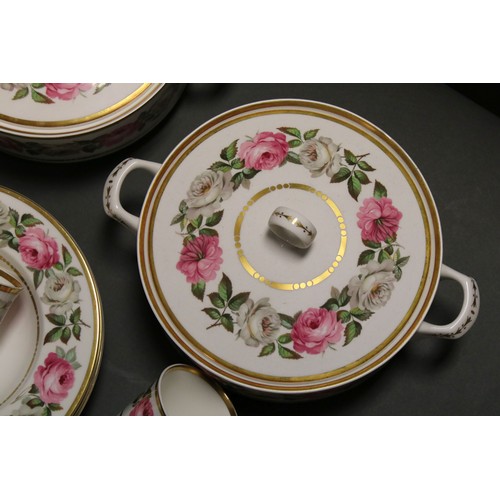 127 - A Royal Worcester Royal Garden pattern part dinner service to include plates, bowls and tureens.