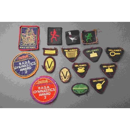 215 - A collection of vintage badges to include enamel and cloth examples together with RAOB medal.