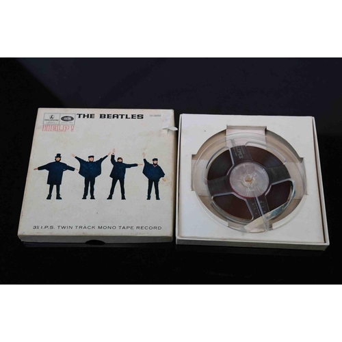 217 - A collection of four original The Beatles 3 3/4 twin track mono tape records to include Help, Please... 