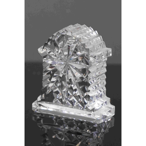 310 - A Waterford crystal quartz cabinet clock.