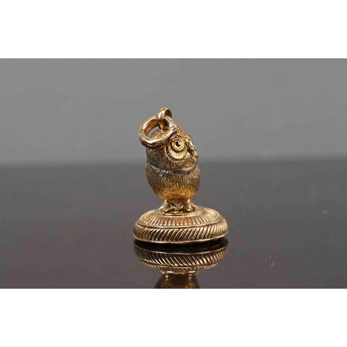 314 - Novelty document seal in the form of an owl