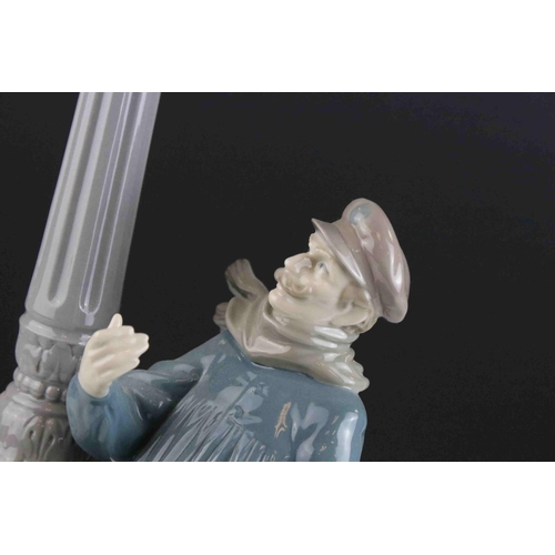 10 - Boxed Lladro figure ' The Lamp Lighter ' 48cm in height.