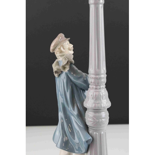 10 - Boxed Lladro figure ' The Lamp Lighter ' 48cm in height.