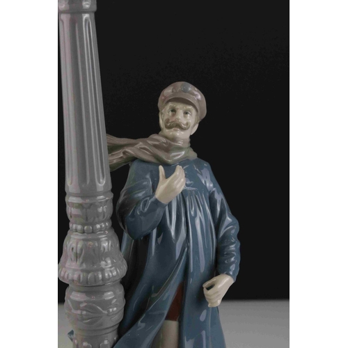 10 - Boxed Lladro figure ' The Lamp Lighter ' 48cm in height.