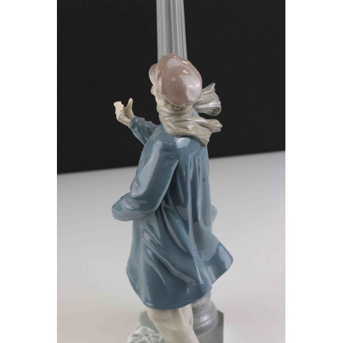 10 - Boxed Lladro figure ' The Lamp Lighter ' 48cm in height.