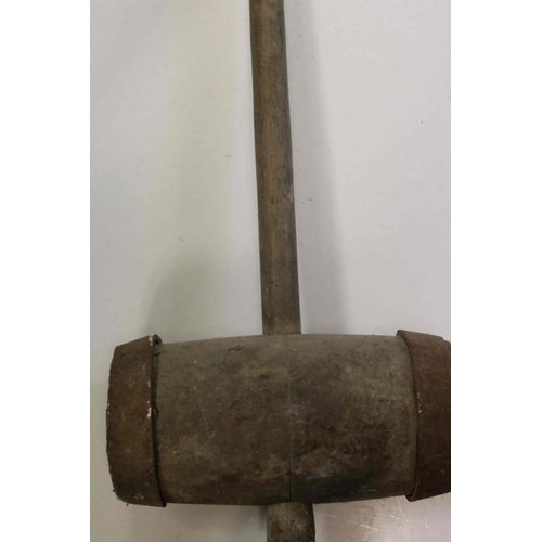 106 - Large Fairground Wooden and Iron bound Mallet