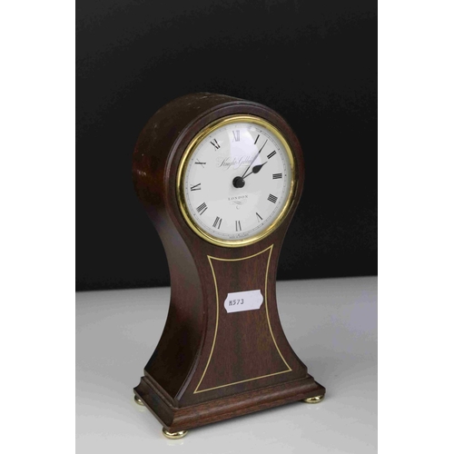 122 - Collection of Three Clocks including Knight-Gibbins Waisted Mantle Clock (battery operated), Early 2... 