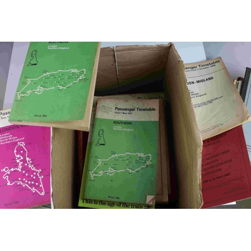 126 - Collection of mainly British Railways Booklets including Working Timetables, Passenger Timetables an... 