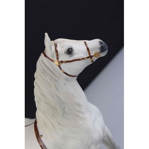 16 - Beswick Connoisseur Champion Welsh Mountain Pony Gredington Simwnt 3614 mounted on a wooden plinth.