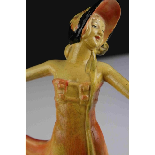 19 - Two Wade 1930s/40s dancing figures of girls titled Jose leaping deer mark and one other similar figu... 