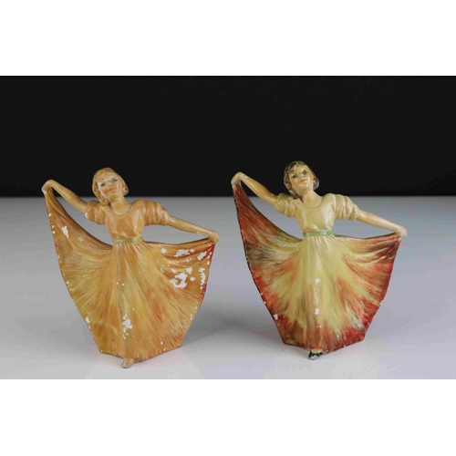 19 - Two Wade 1930s/40s dancing figures of girls titled Jose leaping deer mark and one other similar figu... 