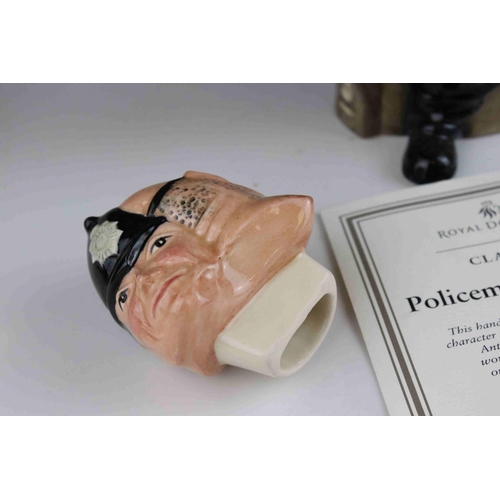 21 - Royal Doulton Limited Edition Character Teapot ' Policeman and Felon ' D7174, no. 440/1500, with COA... 