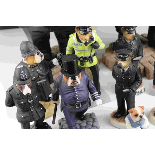 31 - Collection of approx. Twenty One Robert Harrop Novelty Police dog figures including Limited Edition ... 