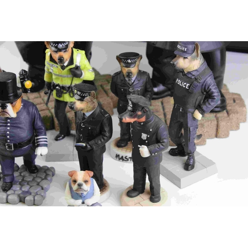 31 - Collection of approx. Twenty One Robert Harrop Novelty Police dog figures including Limited Edition ... 