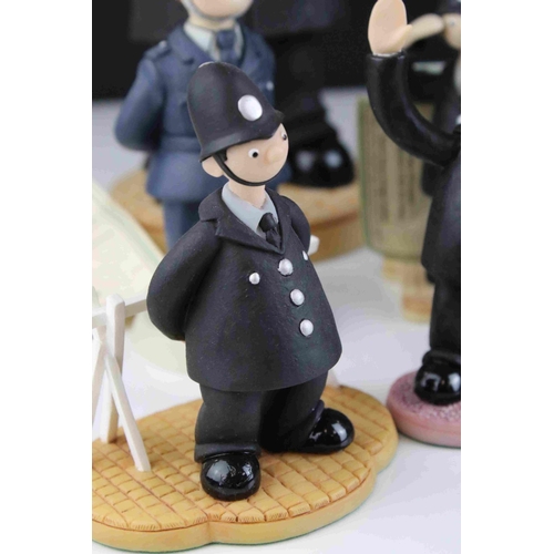 32 - Collection of approximately Thirteen Robert Harrop Policeman figures including Camberwick Green and ... 