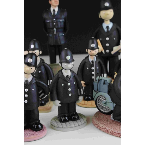 32 - Collection of approximately Thirteen Robert Harrop Policeman figures including Camberwick Green and ... 