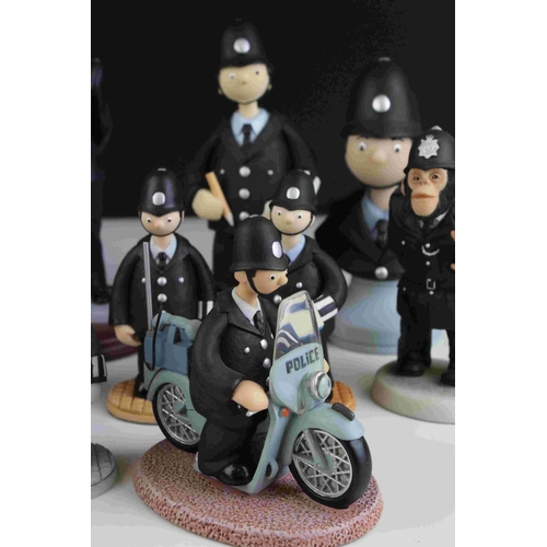 32 - Collection of approximately Thirteen Robert Harrop Policeman figures including Camberwick Green and ... 