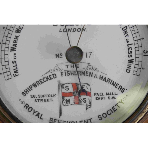 44 - Dolland Marine Android Barometer inscribed Shipwrecked Fishermen And Mariners Royal Benevolent Socie... 