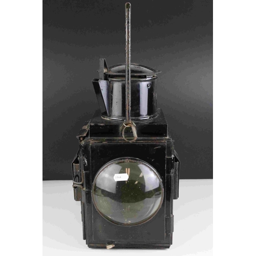 91 - A large British Railways Guard Van twin Lense lamp.