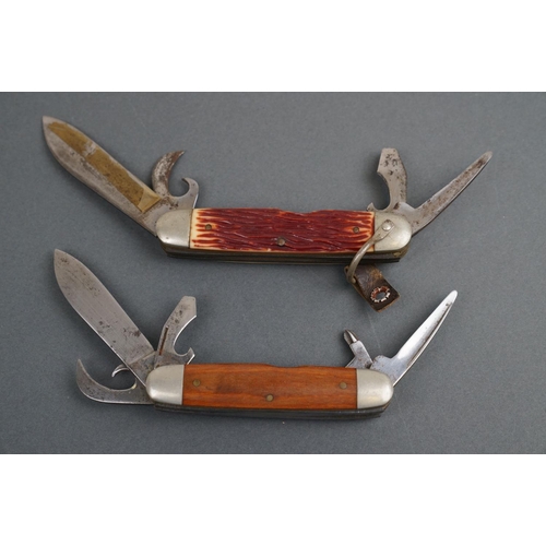 346 - Two vintage USA made imperial Boy Scout pen knives.