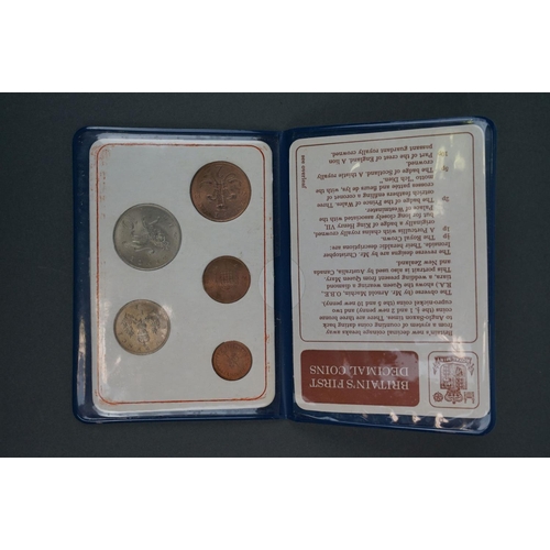 383 - A collection of mainly pre-decimal British coins.