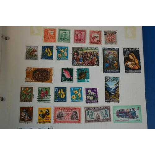 391 - A stamp collection with British and world stamps mounted and loose.