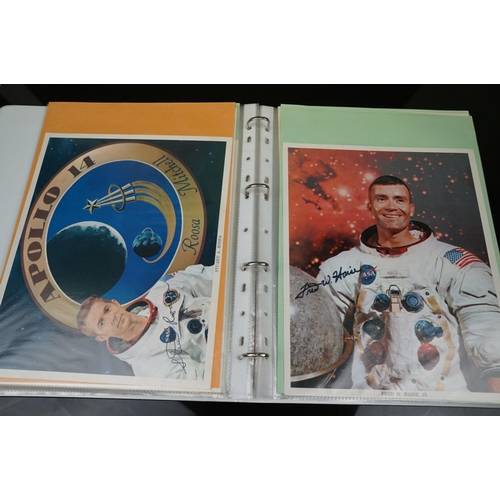 395 - A collection of space flight ephemera to include first day covers and signed photographs.