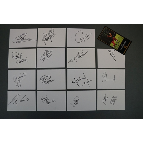 184 - Golf autographs - 15 European, American & Rest of World player autographed cards, to include Cabrera... 